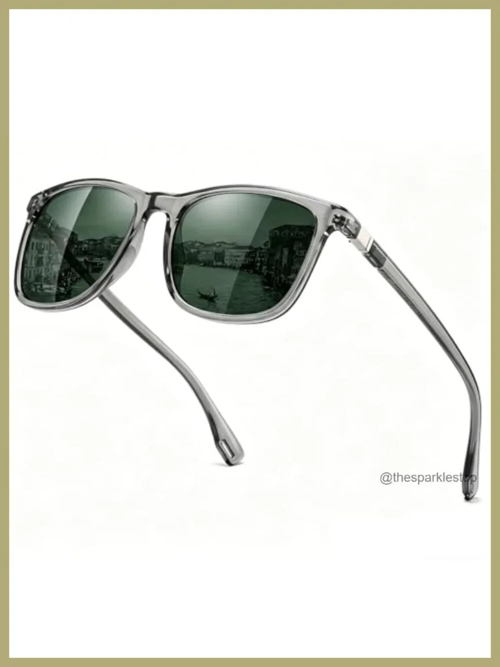 UV400 Polarized Square Sunglasses HD Lens for Driving Fishing
